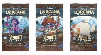 LORCANA AZURITE SEA SOBRE EN INGLES 