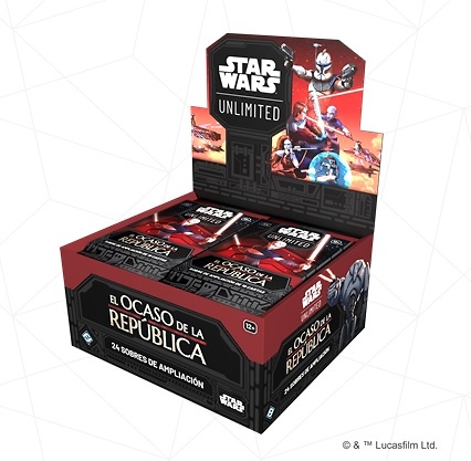 STAR WARS UNLIMITED El ocaso de la República CAJA SOBRES SELLADA ESPAÑOL 